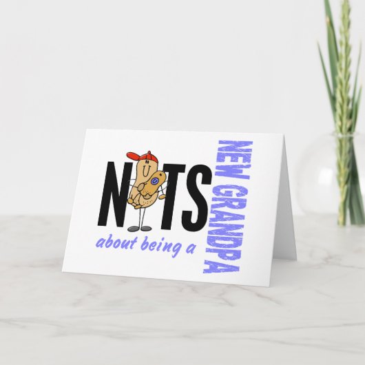 新しい祖父1の青があることについてのナット カード (正面)