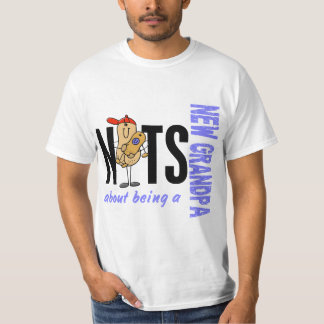 新しい祖父1の青があることについてのナット Tシャツ