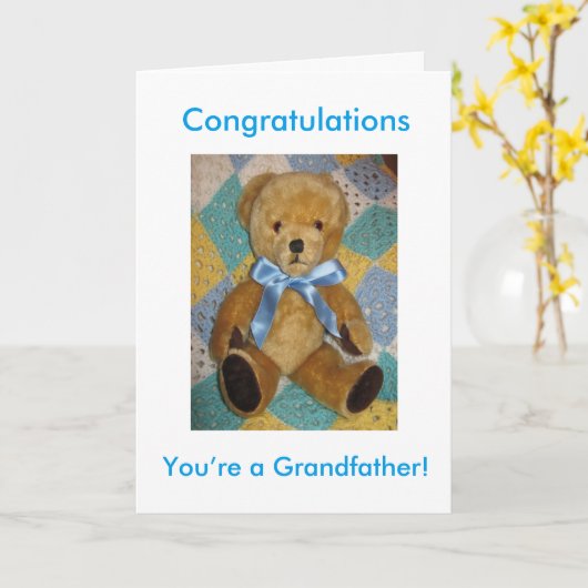 新しい祖父 カード (黄色い花)