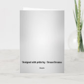 新しい祝米国市民権の祝辞 カード (裏面)