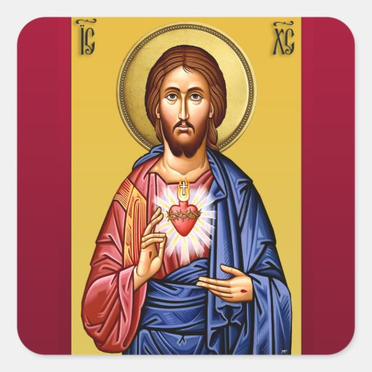 新しい神の息子イエス・キリスト スクエアシール (正面)