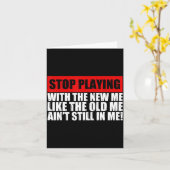 新しい私を昔の私みたいに弄ぶのはやめて 笑 カード (黄色い花)