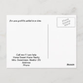 新しい移動はがき作成おめでとうございます ポストカード (裏面)