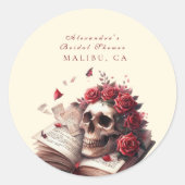 新しい章がゴシック様式のブライダルシャワーを開始 ラウンドシール (正面)