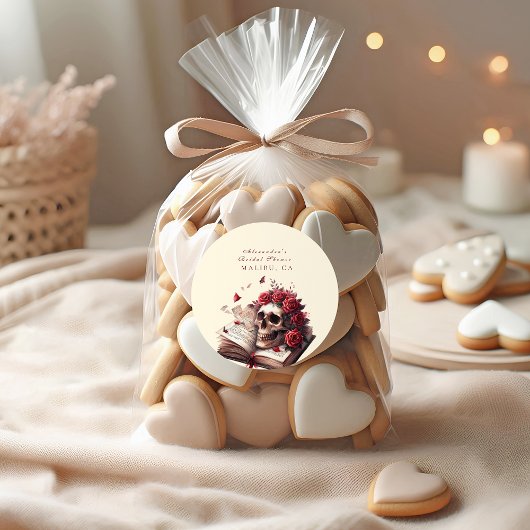 新しい章がゴシック様式のブライダルシャワーを開始 ラウンドシール