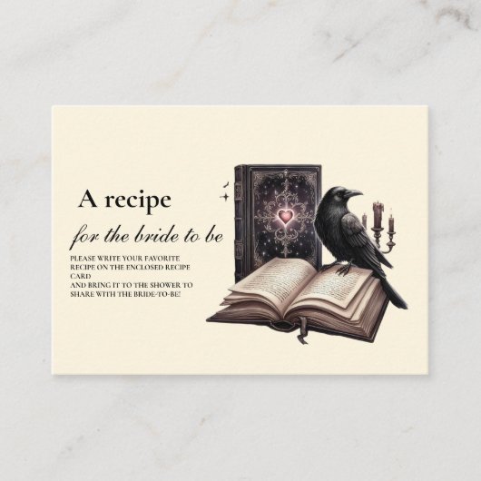 新しい章がダークレイヴンブライダルレシピを開始 エンクロージャーカード (正面)