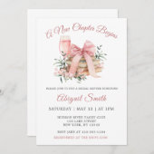 新しい章がブライダルシャワーの招待状を開く 招待状 (正面/裏面)