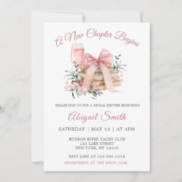 新しい章がブライダルシャワーの招待状を開く 招待状