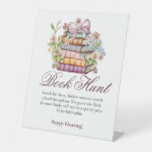 新しい章がブライダルシャワー本の狩り標識を始める 台座サイン (正面)