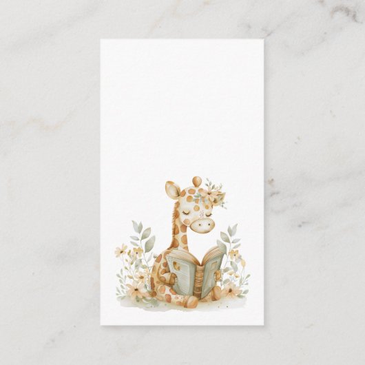 新しい章がベビー挿入の帳簿を開始 エンクロージャーカード (裏面)