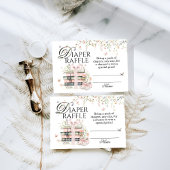 新しい章が始まるよ 赤ちゃんのフラワーベビーシャワーディーパー エンクロージャーカード