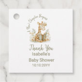 新しい章が始まるキリン・ストーリーブック赤ちゃんシャワー フェイバータグ (正面)