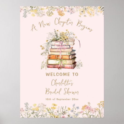 新しい章が始まるフローラブライダルシャワーへようこそ ポスター (正面)