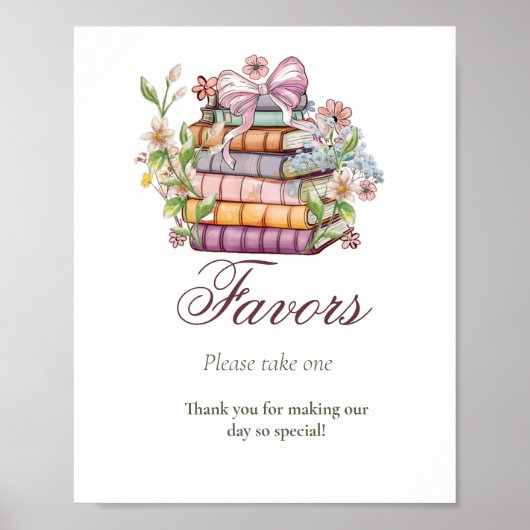 新しい章が始まるブライダルシャワーの好意 ポスター (正面)