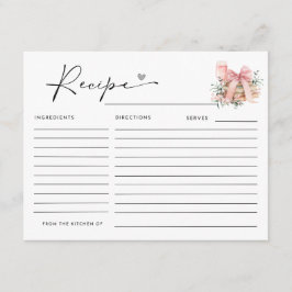 新しい章が始まるブライダルシャワーレシピ エンクロージャーカード