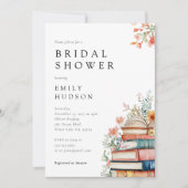 新しい章が始まるブライダルシャワー 招待状 (正面)