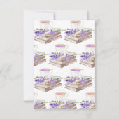 新しい章が始まる前に ラベンダー ブックス ベイビー シャワー サンキューカード (裏面)