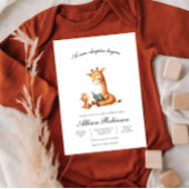 新しい章が始まる本テーマキリン赤ちゃんシャワー 招待状