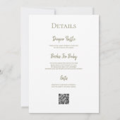 新しい章が始まる本ベビーシャワーQRコード 招待状 (裏面)