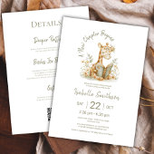 新しい章が始まる本ベビーシャワーQRコード 招待状