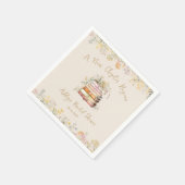 新しい章が始まる素朴ブライダルシャワー スタンダードカクテルナプキン (角)