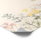 新しい章が始まる素朴ブライダルシャワー ポスター (角)