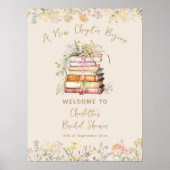 新しい章が始まる素朴ブライダルシャワー ポスター (正面)