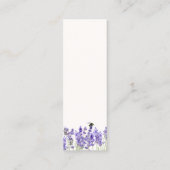 新しい章が始まる赤ちゃんシャワーのブックマーク スキニー名刺 (裏面)