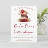 新しい章が始まる，クリスマステーマブライダルシャワー 招待状 (スタンド正面)