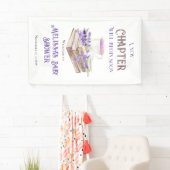 新しい章が始まる ストーリーブック ブック テーマのベビーシャワー 横断幕 (インサイチュ)