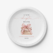 新しい章が始まる ピンクの蝶結びの本 ブライダルシャワー