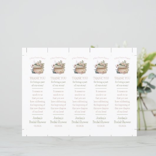 新しい章が始まる！フローラブックのブックマーク (スタンド正面)