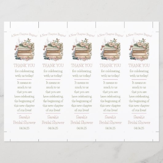 新しい章が始まる！ブックマークシャワー特典 (正面)