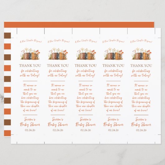 新しい章が始まる!ブックマークシャワー特典 (正面/裏面)