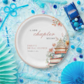 新しい章が始まる ブライダルシャワーの本 ペーパープレート (パーティー)