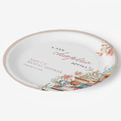 新しい章が始まる ブライダルシャワーの本 ペーパープレート (アングル)