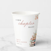 新しい章が始まる ブライダルシャワーの本 紙コップ (裏面)
