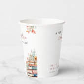 新しい章が始まる ブライダルシャワーの本 紙コップ (左)