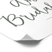 新しい章が始まる!ブライダルシャワーウェルカムサイン ポスター (角)