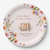 新しい章が始まる　ブライダルシャワーパーティー ペーパープレート (正面)