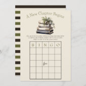 新しい章が始まる!ブライダルシャワービンゴゲーム 招待状 (正面/裏面)