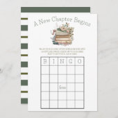 新しい章が始まる!ブライダルシャワービンゴゲーム 招待状 (正面/裏面)