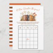 新しい章が始まる!ブライダルシャワービンゴゲーム 招待状 (正面/裏面)