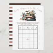 新しい章が始まる!ブライダルシャワービンゴゲーム 招待状 (正面/裏面)