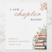 新しい章が始まる ブライダルシャワーブック ワインラベル (シングルラベル)