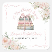 新しい章が始まる　ブライダルシャワー スクエアシール (正面)