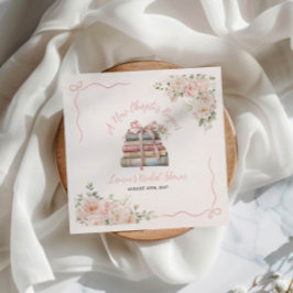 新しい章が始まる ブライダルシャワー スタンダードカクテルナプキン