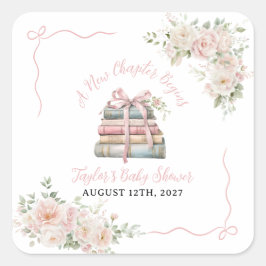 新しい章が始まる ベイビーシャワー スクエアシール