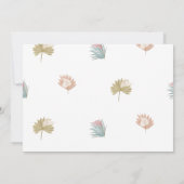 新しい章が始まる – ボホスタイル 招待状 (裏面)