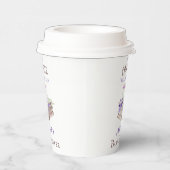 新しい章が始まる ラベンダー ブランシュ 本 ベビーシャワー 紙コップ (右)